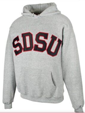 Champion Women's Grey Sweatshirt SDSU XS